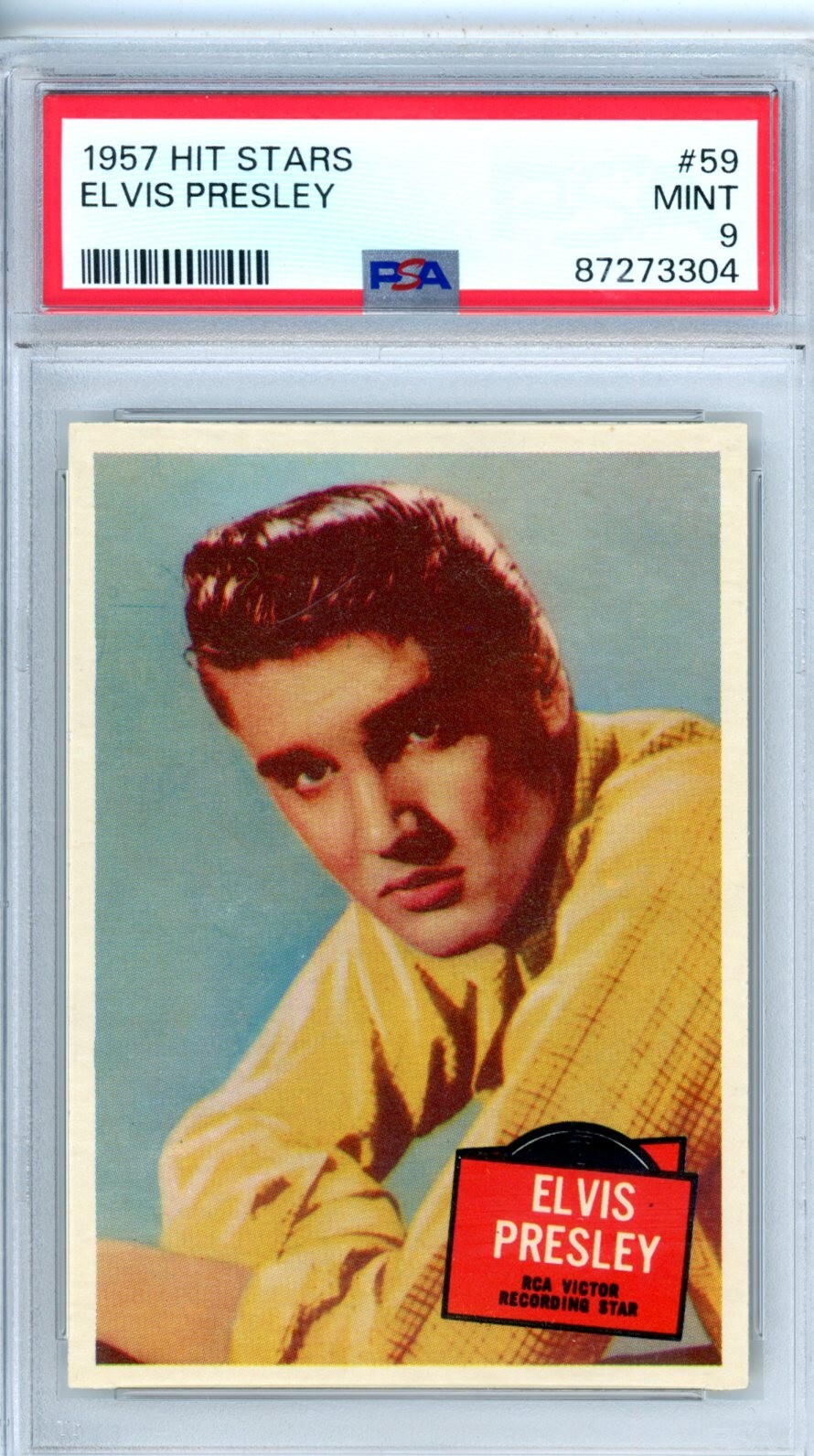 1957	Topps	Hit Stars	Elvis	59	PSA 9  14662