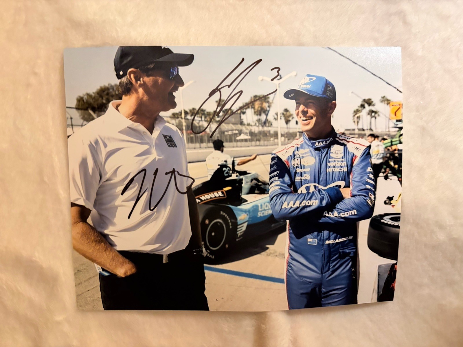 Tim Cindric Scott McLaughlin Signed Indianapolis 500 8 X 10 Indy Car