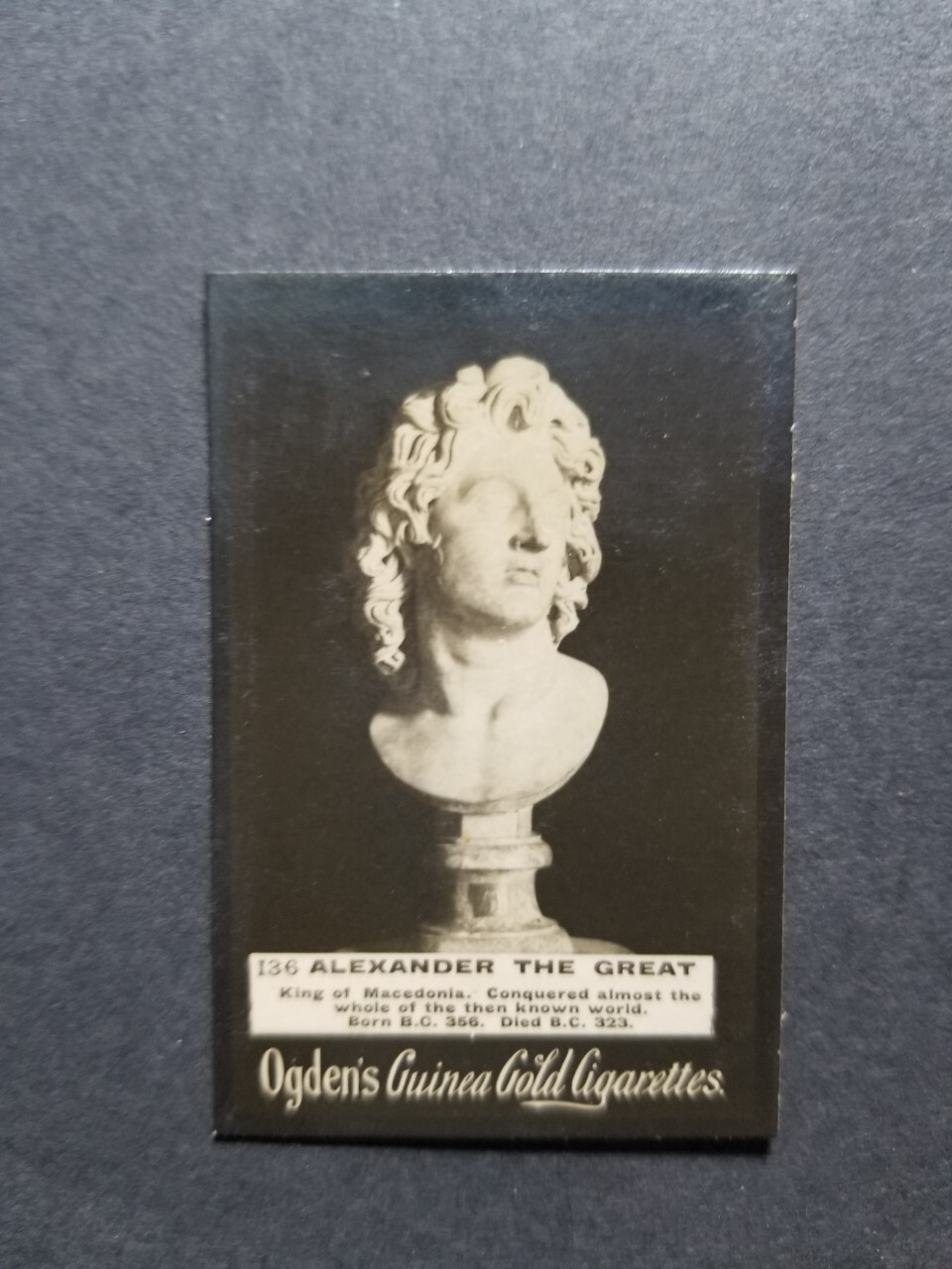 1900 / 1901 Ogden's ALEXANDER THE GREAT Macedonia King (card 1) 1900 / 1901 Ogden's ALEXANDER THE GREAT Macedonia King (card 1)