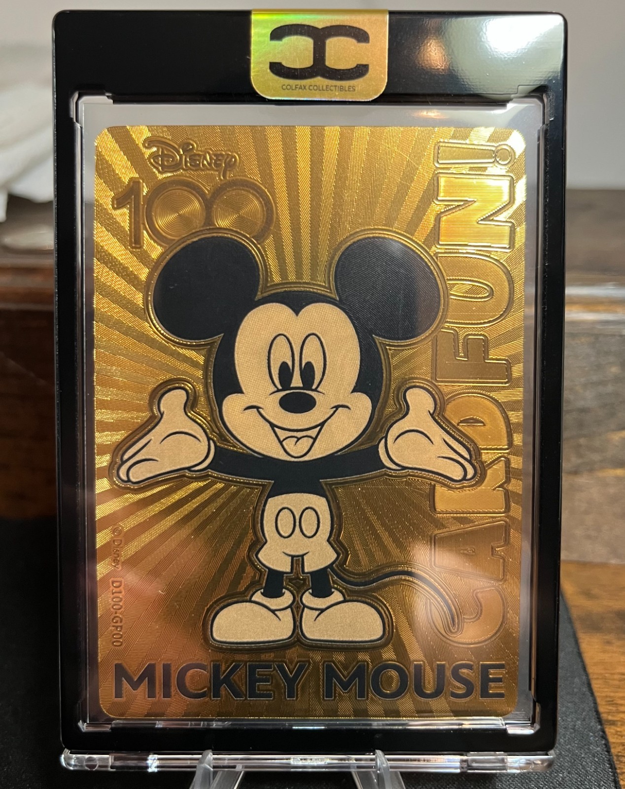 2023 Card Fun Disney Joyful Mickey Mouse Black Golden One of One 1/1 2023 Card Fun Disney Joyful Mickey Mouse Black Golden One of One 1/1