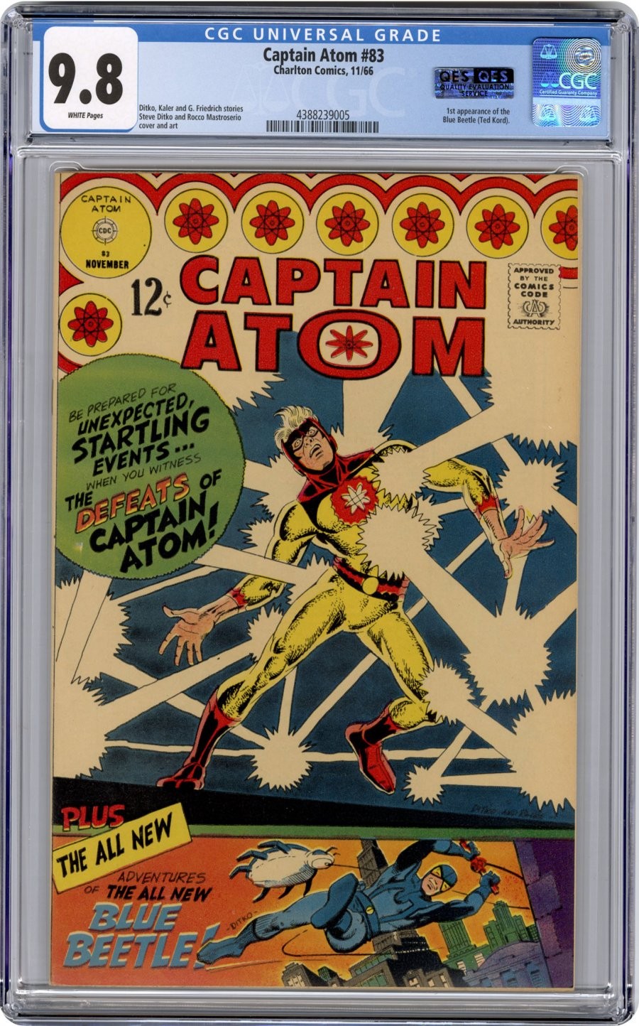 Charlton - CAPTAIN ATOM 1965-67 #83 - Grade 9.8 - Comic Book Charlton - CAPTAIN ATOM 1965-67 #83 - Grade 9.8 - Comic Book