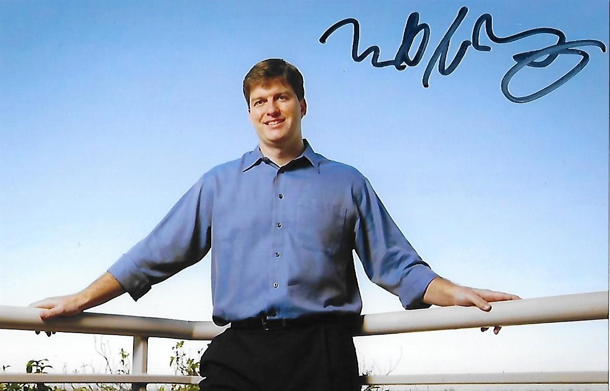 Michael Burry signed 4x6 photo The Big Short Finance Historical Rare COA LOOK Michael Burry signed 4x6 photo The Big Short Finance Historical Rare COA LOOK