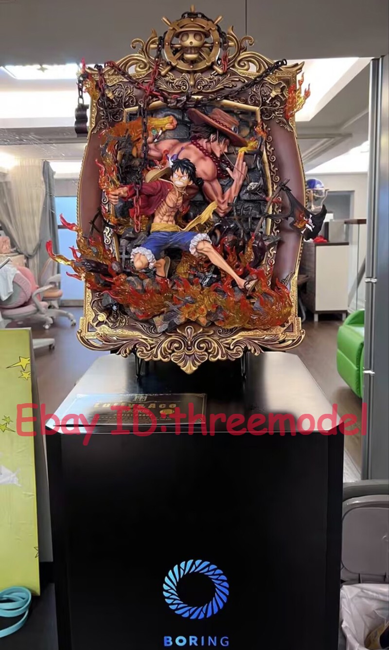 JIMEI Place One Piece Ace Sabo Luffy Resin Model In Stock Hot Frame JIMEI Place One Piece Ace Sabo Luffy Resin Model In Stock Hot Frame