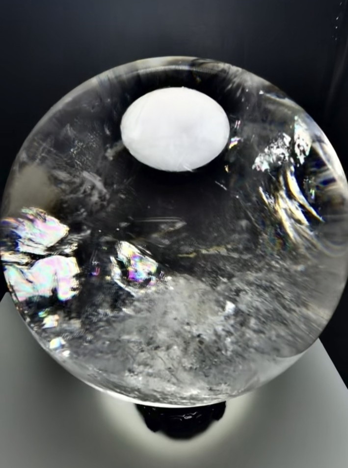 21.8LB Large TOP Natural Clear Quartz Sphere Crystal Ball Energy Healing Gift 21.8LB Large TOP Natural Clear Quartz Sphere Crystal Ball Energy Healing Gift