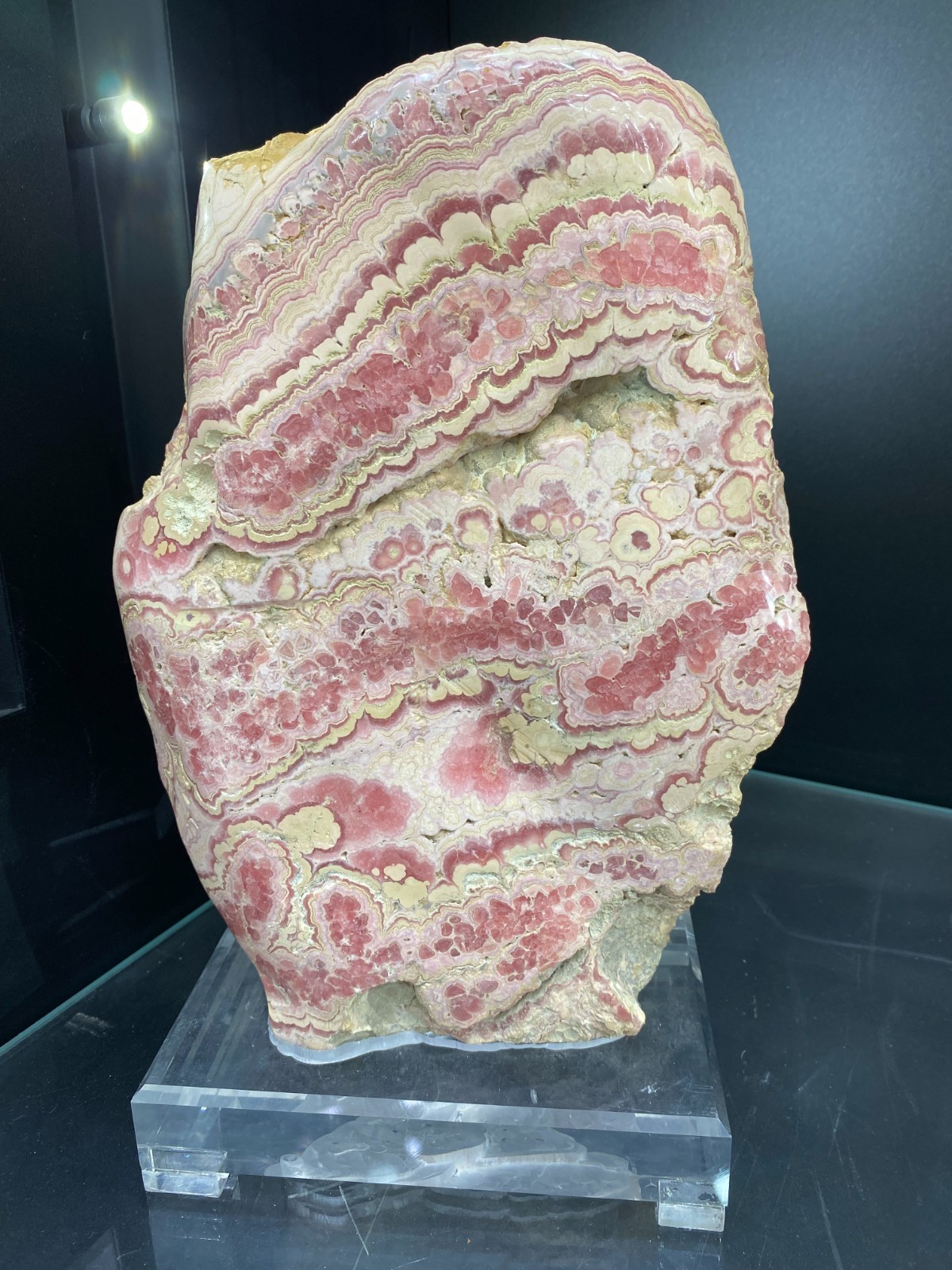 21.8LB Rare Natural Argentina Rhodochrosite Crystal Specimen reiki Decor+stand 21.8LB Rare Natural Argentina Rhodochrosite Crystal Specimen reiki Decor+stand