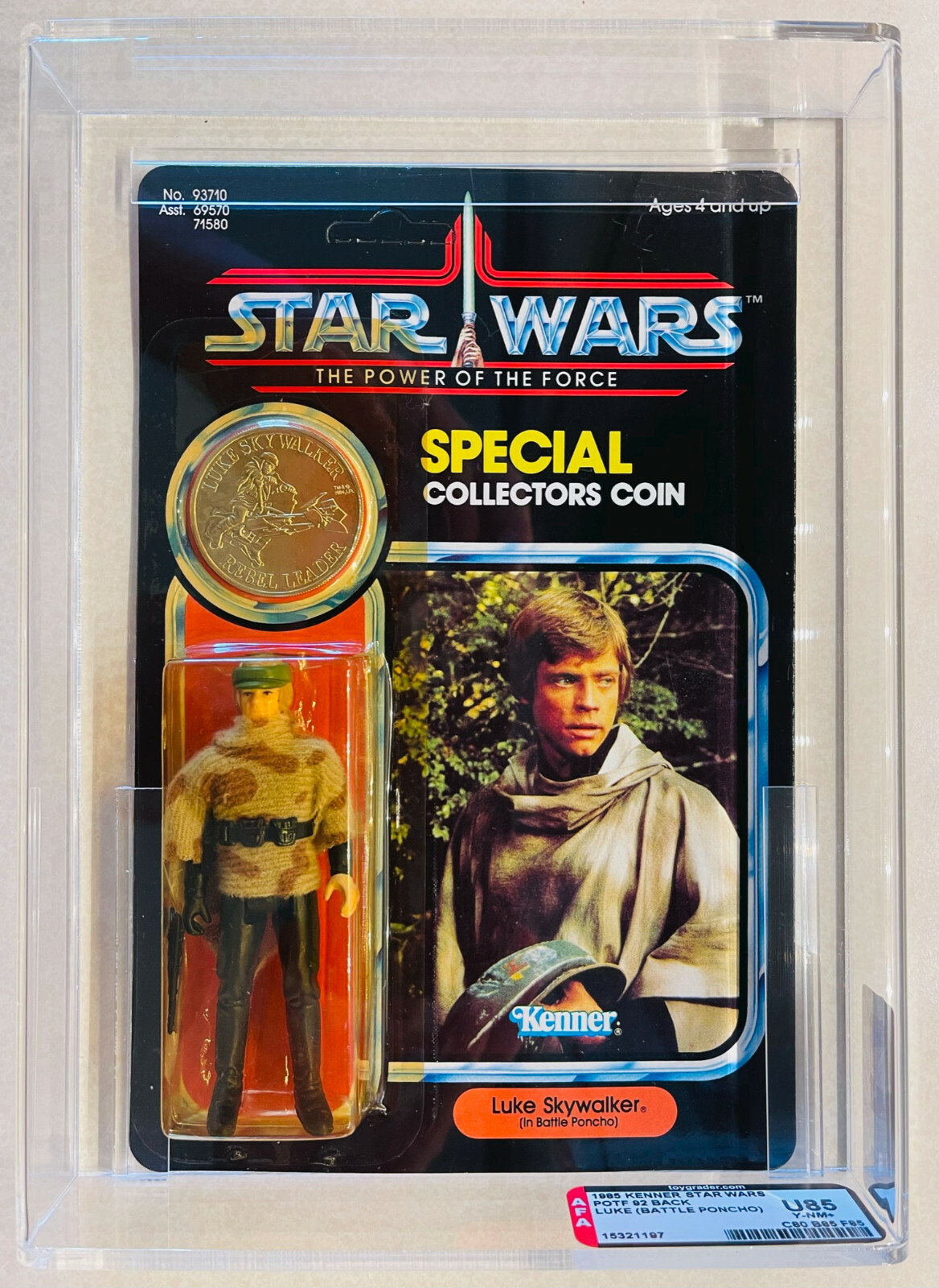 Rare Kenner Star Wars Luke Skywalker AFA U85 (80/85/85) (92 Back) (1985) Last 17 Rare Kenner Star Wars Luke Skywalker AFA U85 (80/85/85) (92 Back) (1985) Last 17