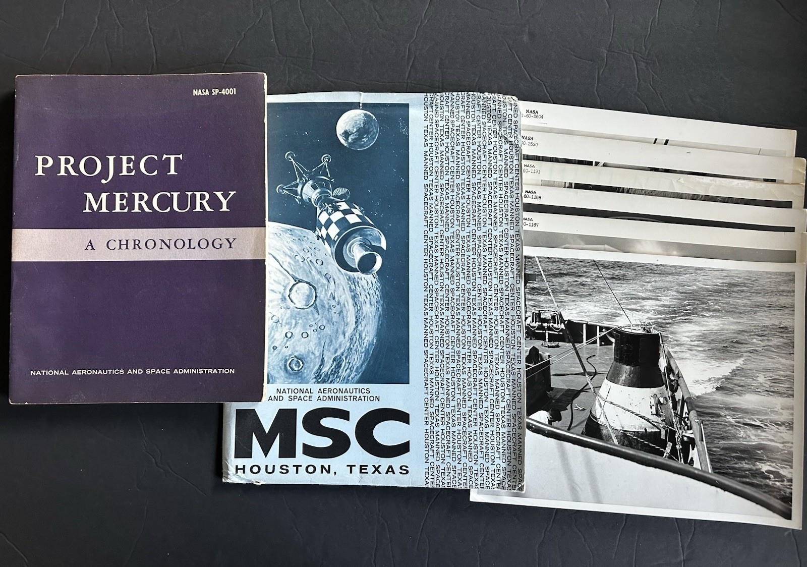 1960-1963 NASA MSC Project Mercury Spacecraft Capsule Historical Press Photo lot