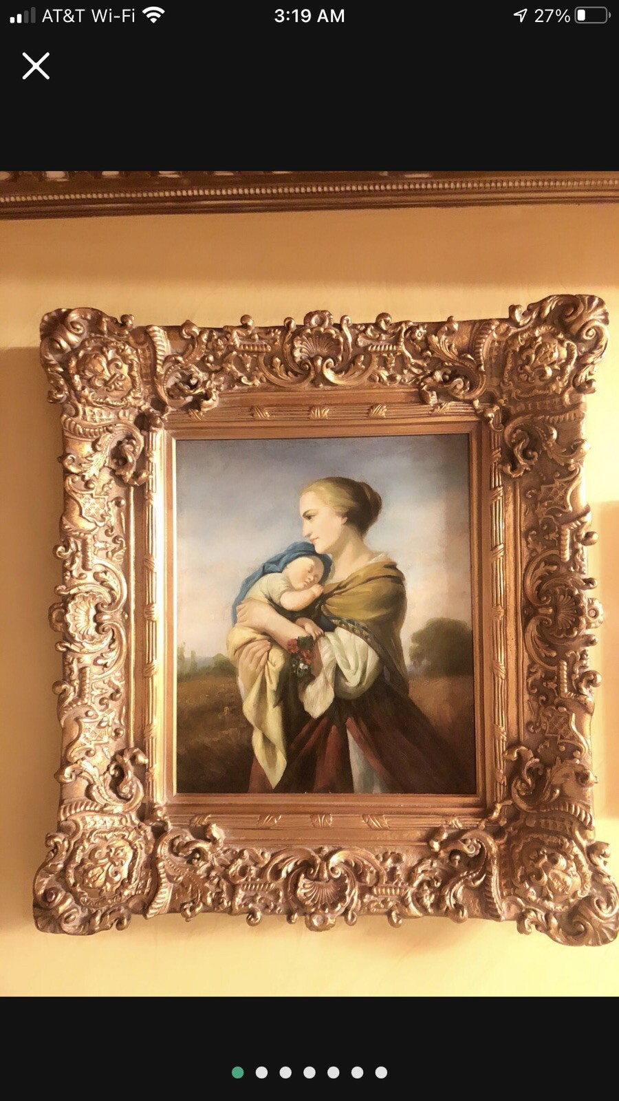 Original oil paint 34X38 from action custom framed Original oil paint 34X38 from action custom framed