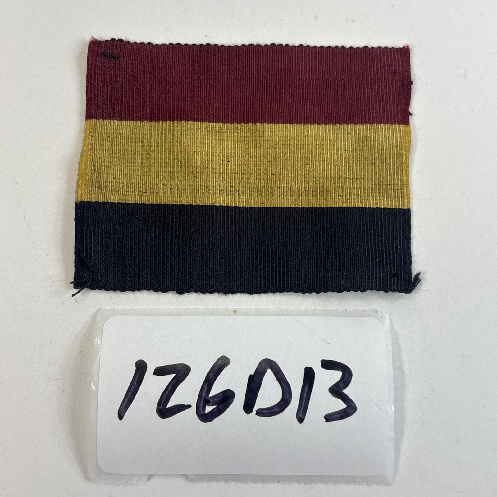 Belgium Flag/British Parachute Regiment 44th Brigade Insignia Ribbon 126D13 Belgium Flag/British Parachute Regiment 44th Brigade Insignia Ribbon 126D13