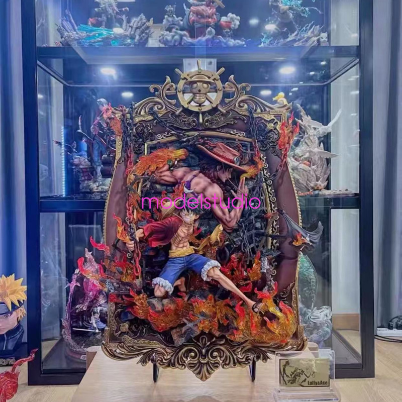 JIMEI Place One Piece Ace Sabo Luffy Resin Model Collection In Stock Hot Frame JIMEI Place One Piece Ace Sabo Luffy Resin Model Collection In Stock Hot Frame