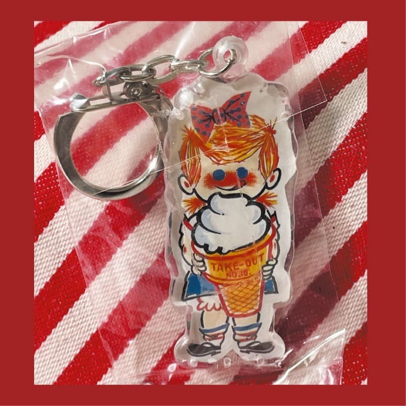 Nissei Nikkun & Seichan Keychain Acrylic Unopened 1993 Retro Girl Nissei Nikkun & Seichan Keychain Acrylic Unopened 1993 Retro Girl