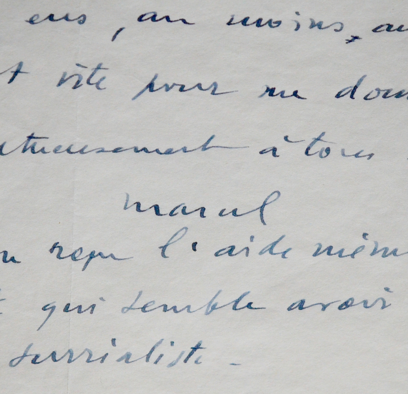 Beautiful letter from Marcel Duchamp to the Waldbergs on the workshop on rue Larrey Beautiful letter from Marcel Duchamp to the Waldbergs on the workshop on rue Larrey