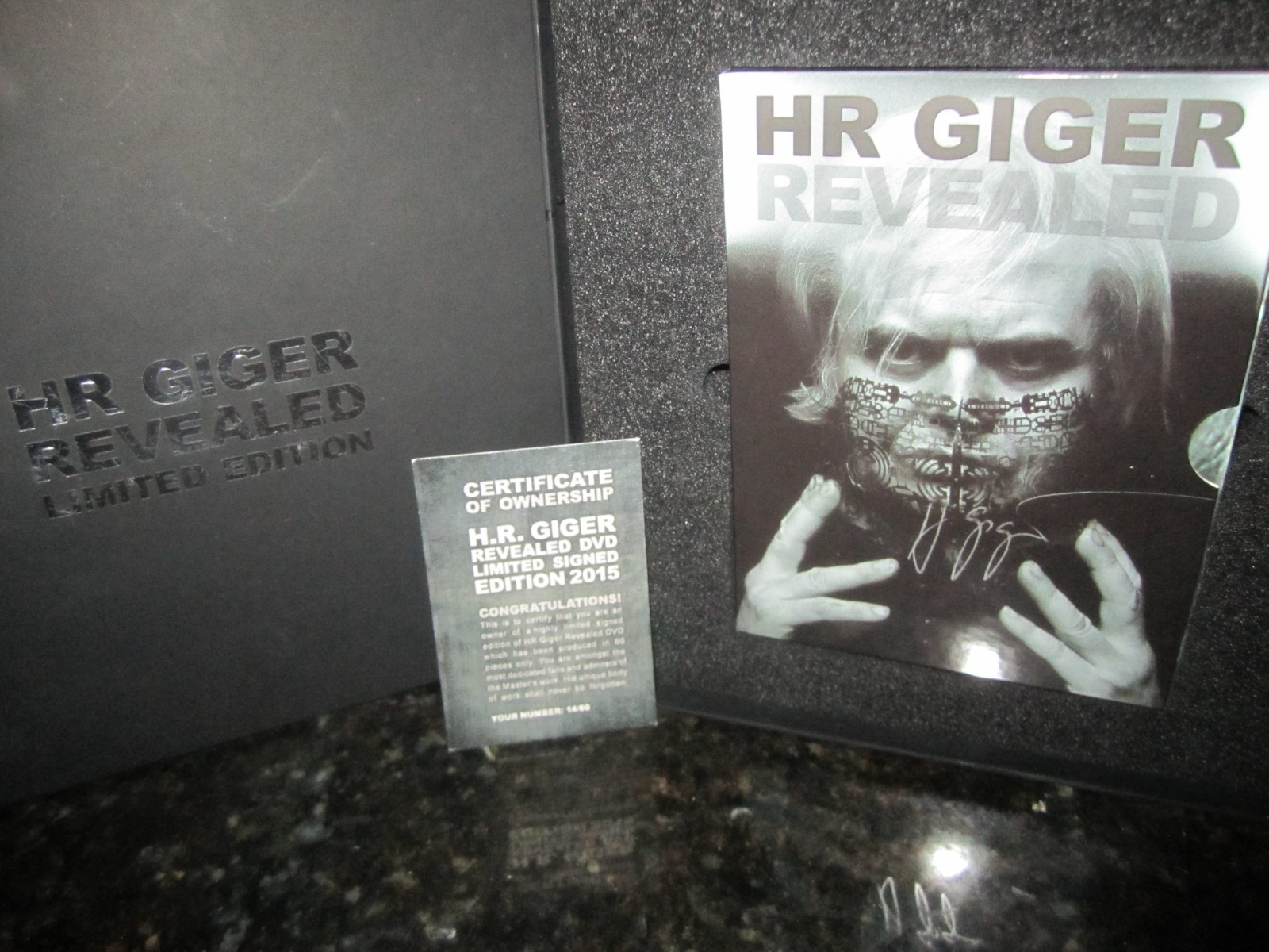 H R Giger Revealed SIGNED LIMITED 1st ed #d /60 RARE dvd set Alien Necromicon