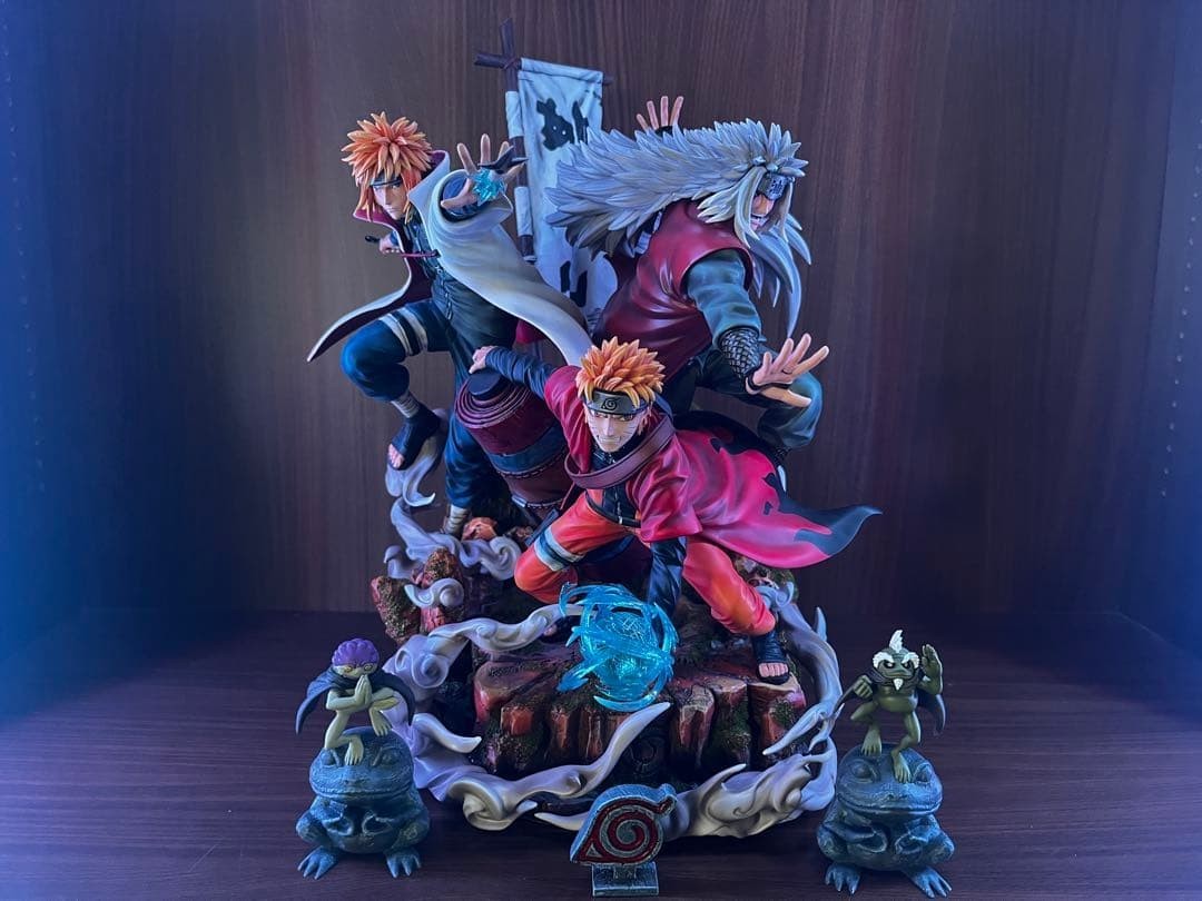 NARUTO Jiraiya, Minato, and Naruto Figure / Garage Kit NARUTO Jiraiya, Minato, and Naruto Figure / Garage Kit