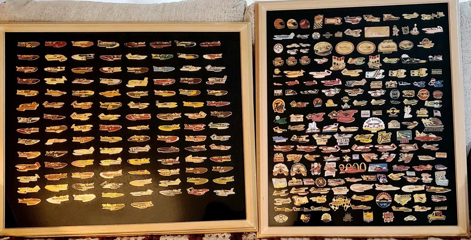 295 VINTAGE HYDROPLANE LAPEL/HAT PINS NOSTALGIC THUNDERBOATS,R.SIMPSON,SRE ETC.