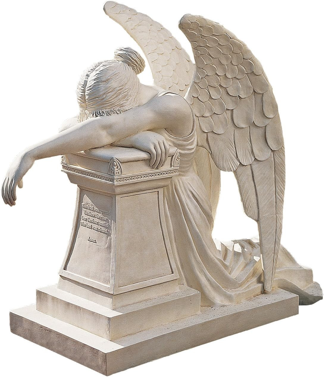 Elegant Angel of Grief Monument Statue for Estate Memorials
