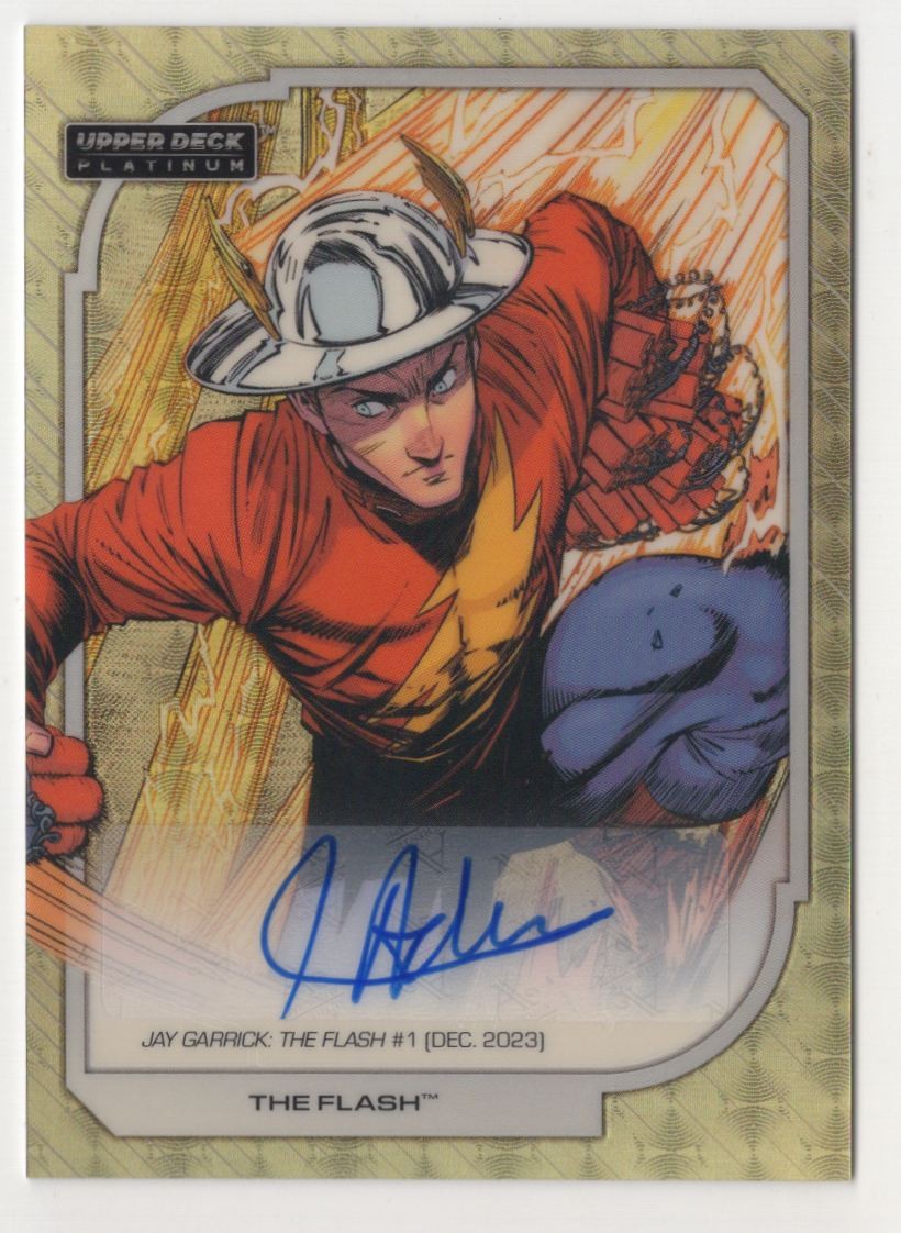 2026 Upper Deck Platinum DC Golden Treasures Creator Auto The Flash 1/1 #200