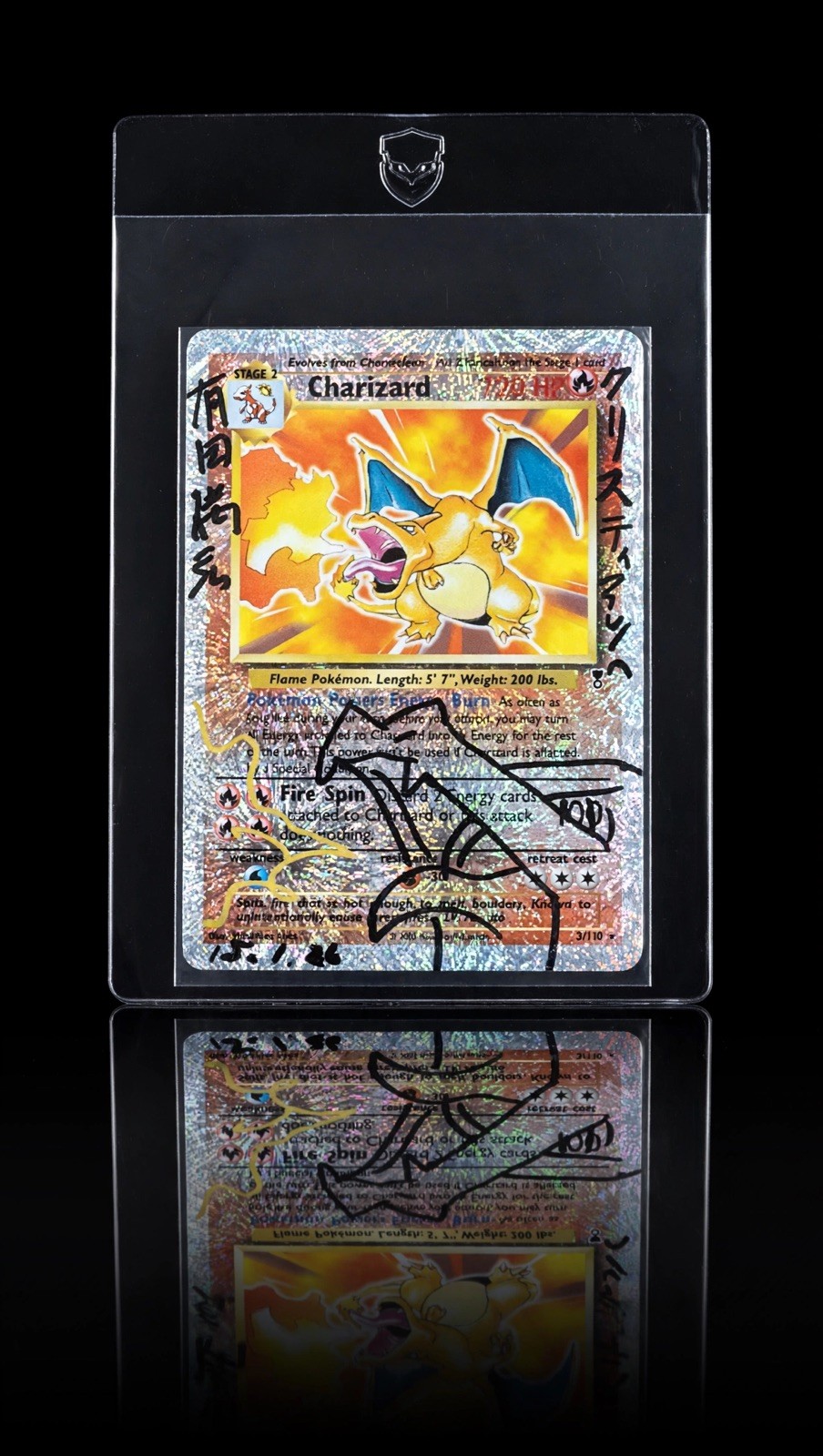 Pokemon Charizard Legendary Collection 3/110 Reverse Holo Rare Arita Sketch Pokemon Charizard Legendary Collection 3/110 Reverse Holo Rare Arita Sketch