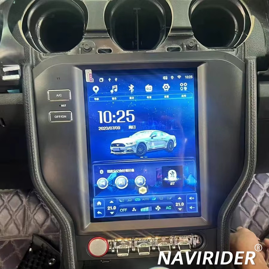 Qled Screen Navigation GPS For Ford Mustang 2015-2021 Radio Navi Stereo Android Qled Screen Navigation GPS For Ford Mustang 2015-2021 Radio Navi Stereo Android