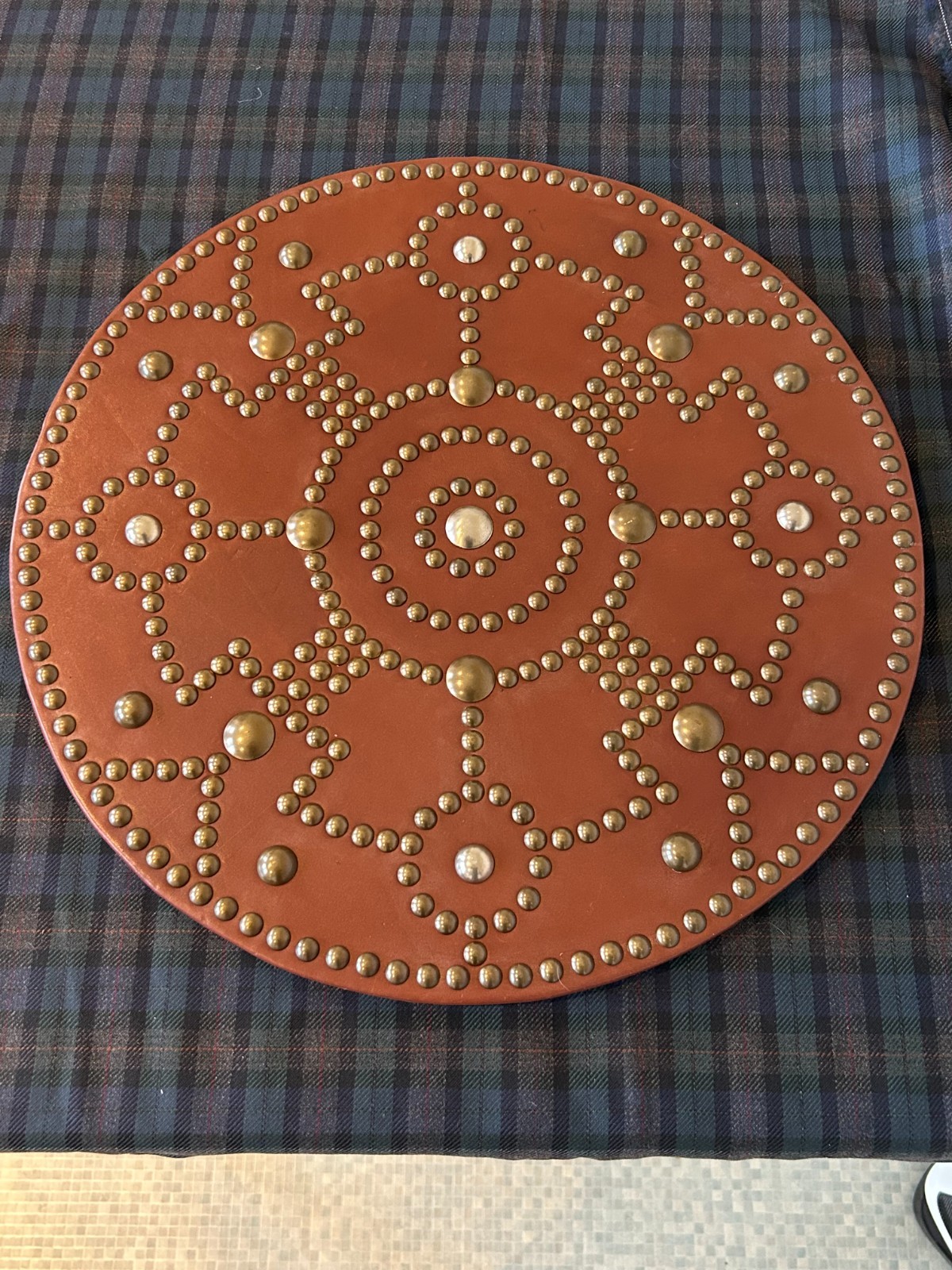 A Superb Highlanders Targe by David Smith Master Swordsmith, Drymen, Loch Lomond