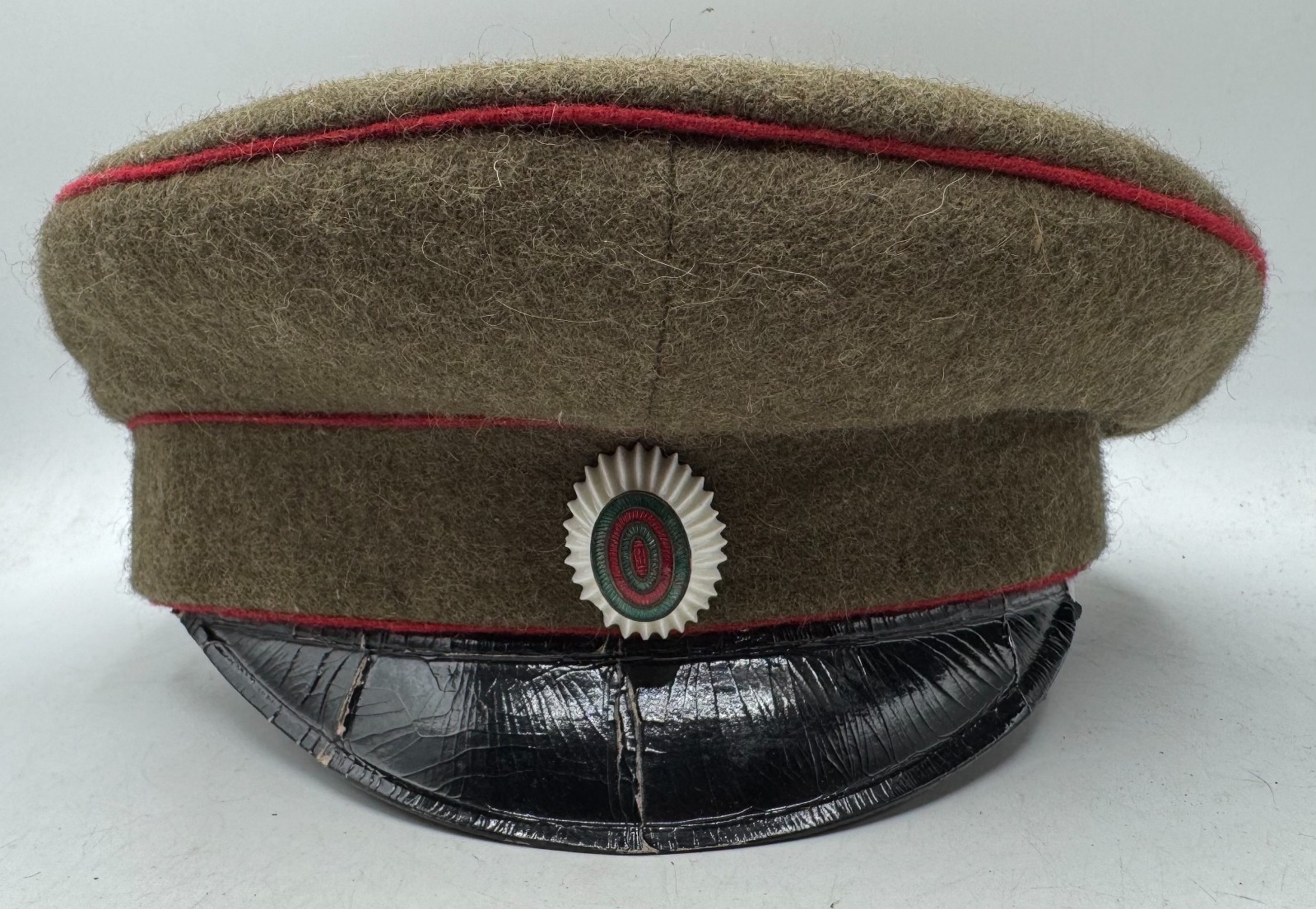WW1 era Bulgarian Army Infantry Visor Cap Hat Uniform Cockade Bulgaria RARE WW1 era Bulgarian Army Infantry Visor Cap Hat Uniform Cockade Bulgaria RARE