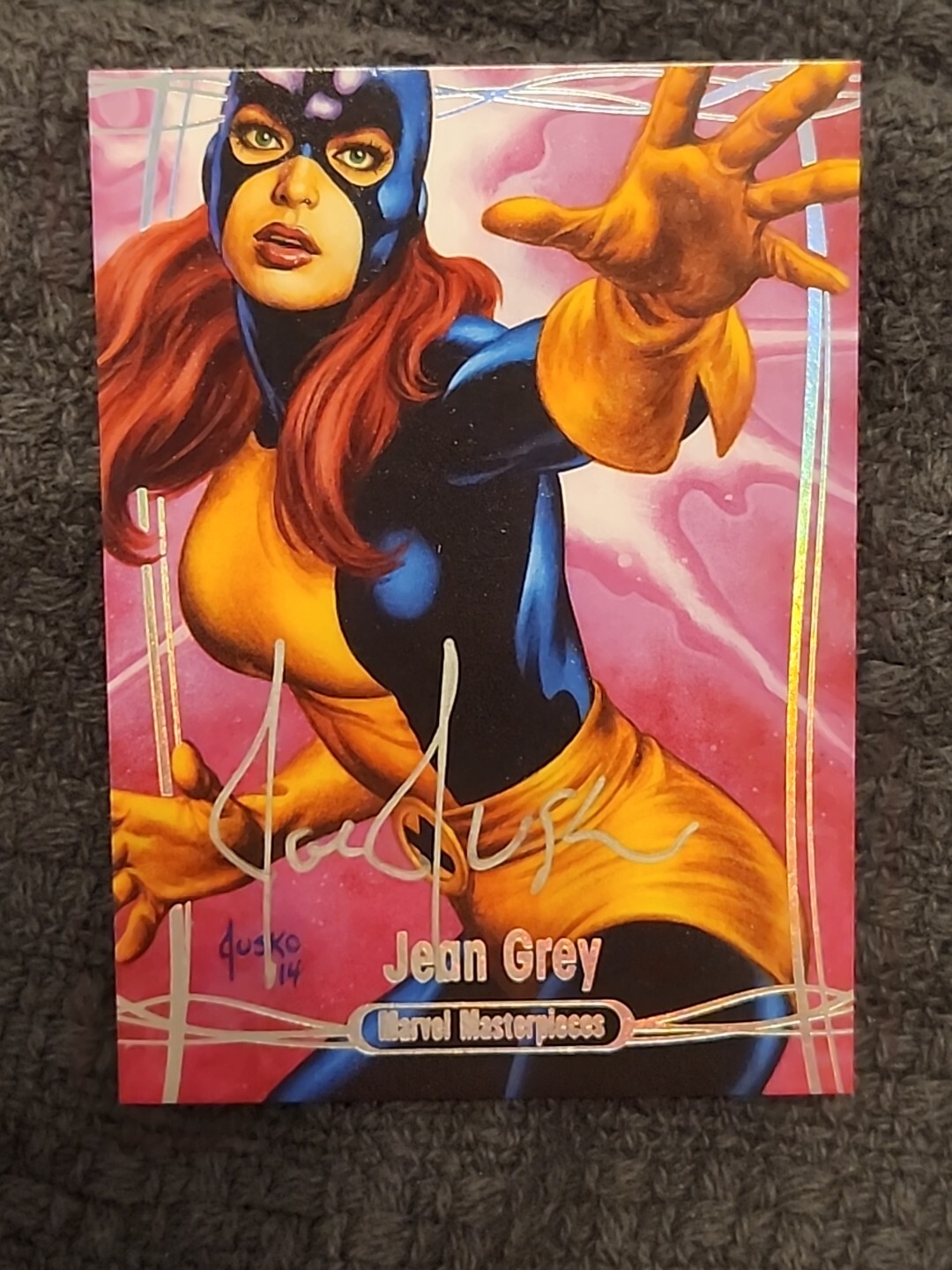 2016 Marvel Masterpieces Jean Grey Silver Spectrum Autograph 8/10