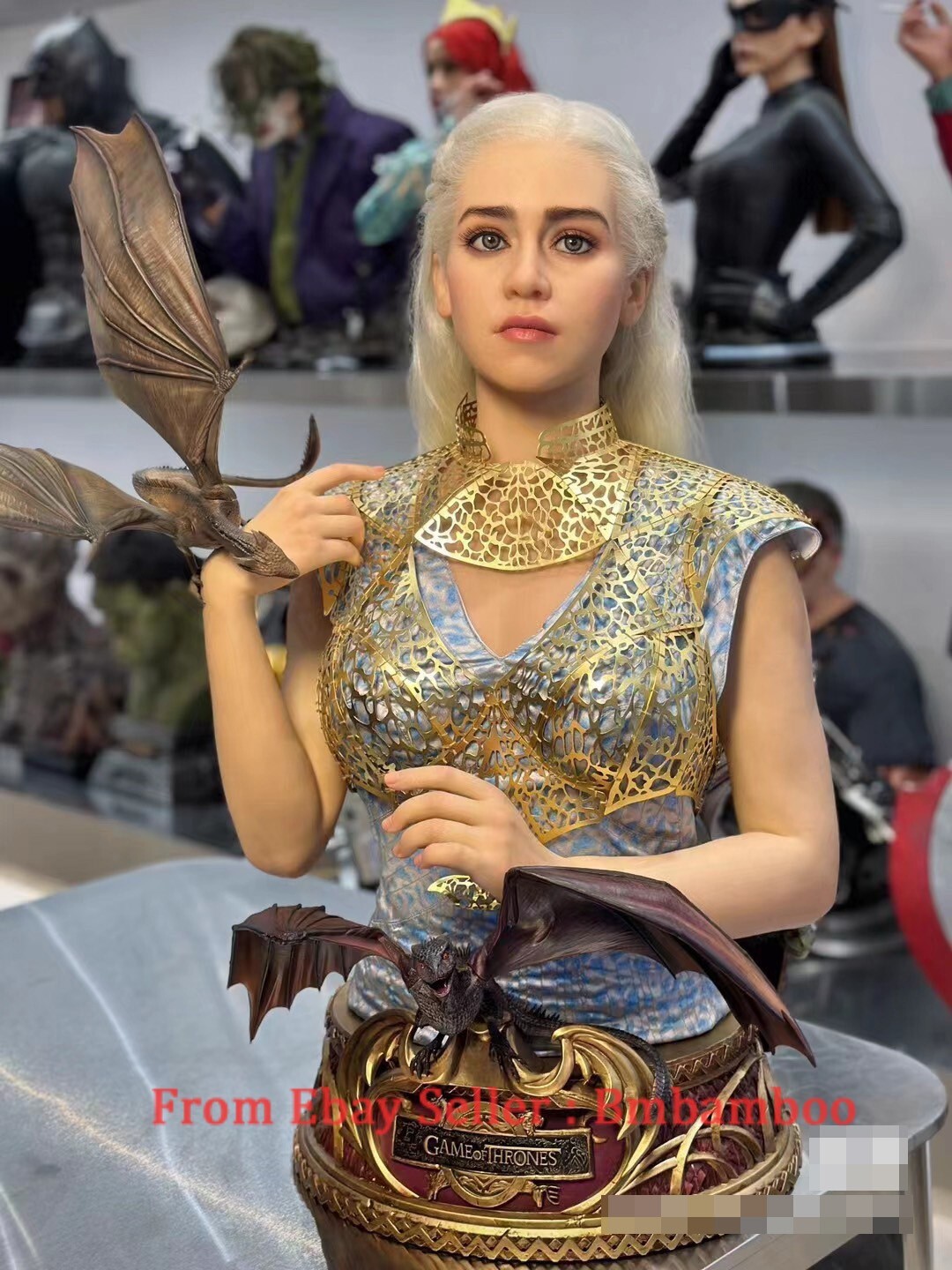 Infinity Studio Daenerys Targaryen 1/1 Figure Bust Statue Model Infinity Studio Daenerys Targaryen 1/1 Figure Bust Statue Model