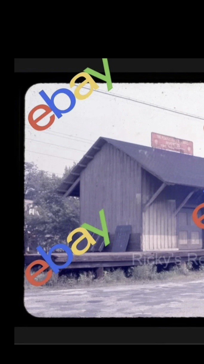 Original Slide PRR Riverton NJ Freight Station 1963 Pennsylvania Railroad  RARE