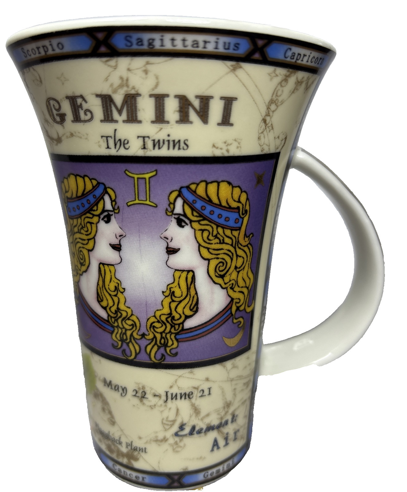 Gemini Twins Mug Dunoon Glencoe Zodiac Vintage Collectable. Gemini Twins Mug Dunoon Glencoe Zodiac Vintage Collectable.