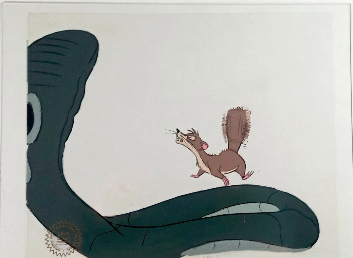 Rikki Tikki Tavi Chuck Jones Production Animation Cel – Snake Fight w/ Mongoose Rikki Tikki Tavi Chuck Jones Production Animation Cel – Snake Fight w/ Mongoose