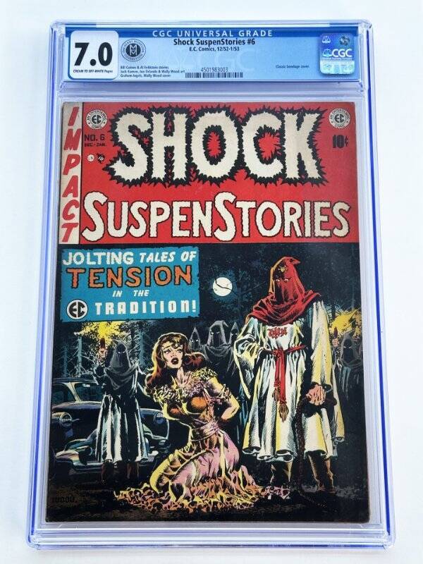 Shock SuspenStories #6 CGC 7.0 (F/VF) E.C. Comics Bondage Golden Age Horror 1953