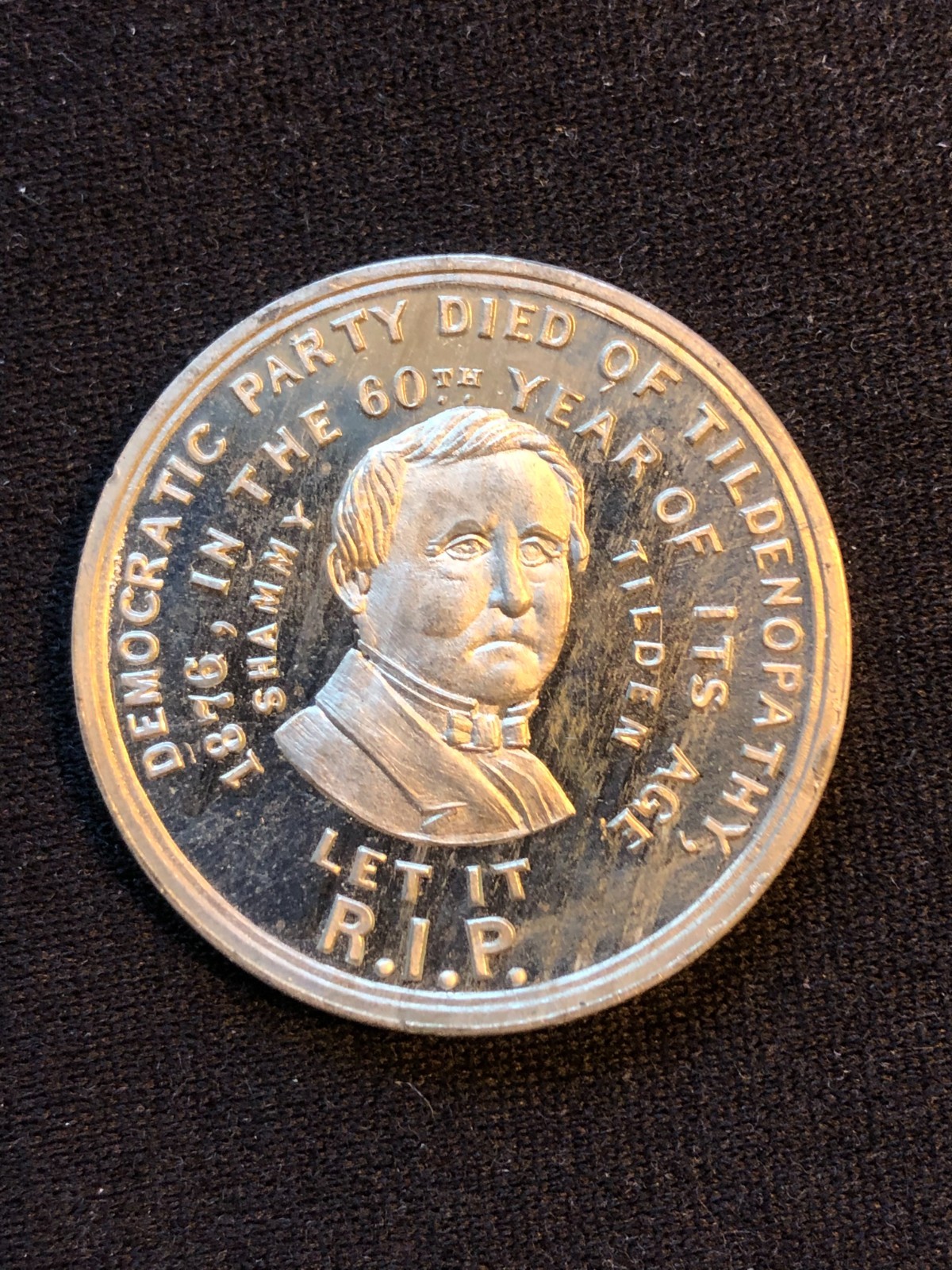 Samuel J. Tilden 1876 United States Presidential Campaign Satirical Medal