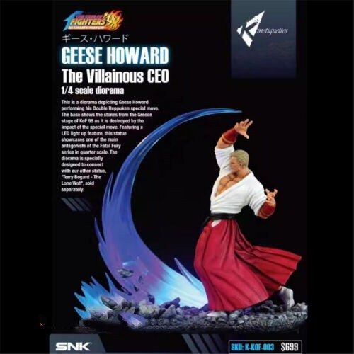 kinetiquettes Fatal Fury GEESE HOWARD Resin Statue In Stock 1/4 Scale kinetiquettes Fatal Fury GEESE HOWARD Resin Statue In Stock 1/4 Scale