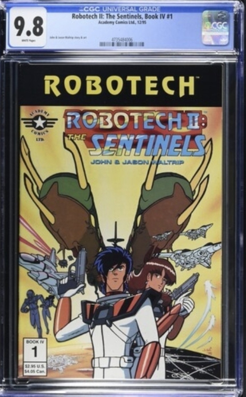 Robotech II: The Sentinels Book IV Issue #1CGC 9.8 White Pages Rare Pop 4 