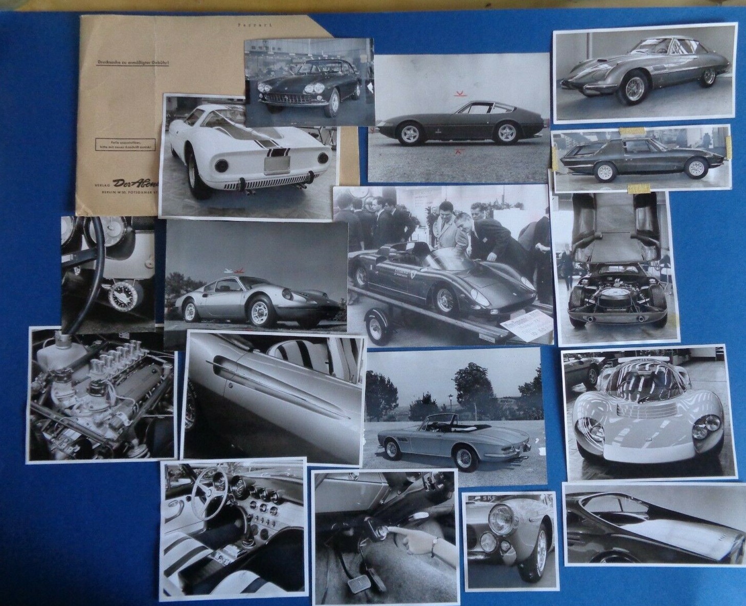 Ferrari collection of 1960s German/Pininfarina press photos extremely rare set