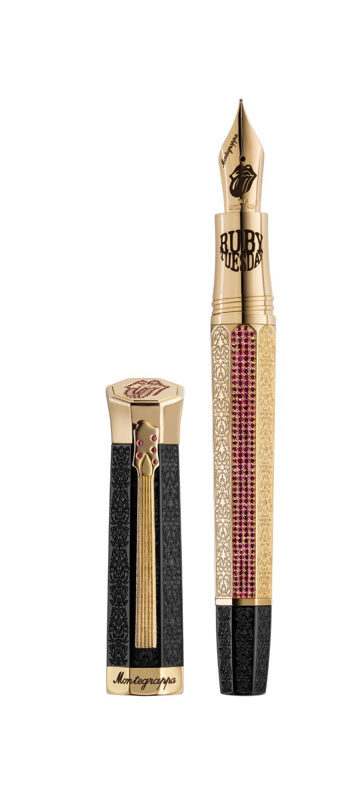 Montegrappa Rolling Stones Legacy Sixty Ruby Tuesday Fountain Pen Ltd Ed. 60 Montegrappa Rolling Stones Legacy Sixty Ruby Tuesday Fountain Pen Ltd Ed. 60