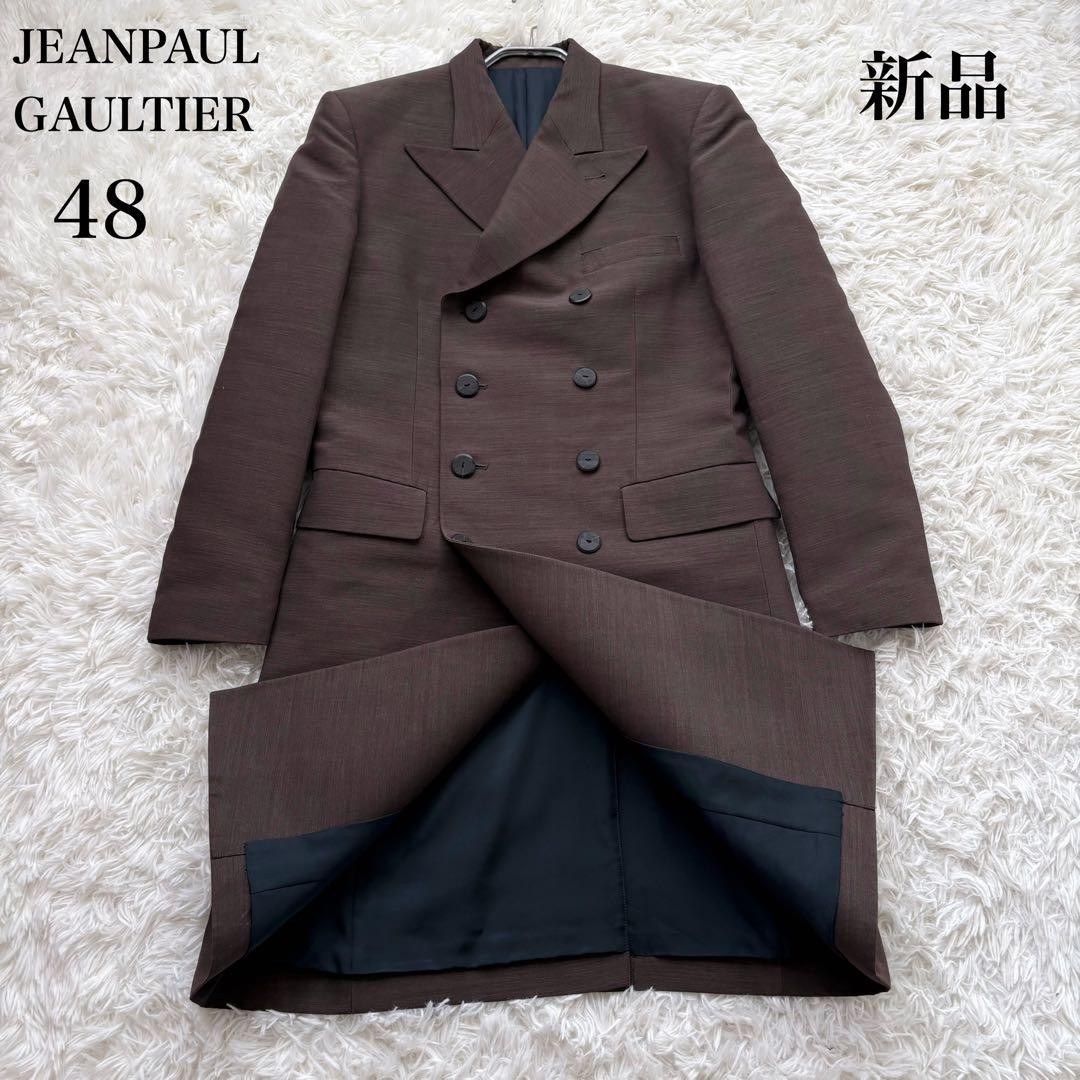 JEAN PAUL GAULTIER Men Japan Made Size S Double Chester Coat 48 VHTF Designer Co JEAN PAUL GAULTIER Men Japan Made Size S Double Chester Coat 48 VHTF Designer Co