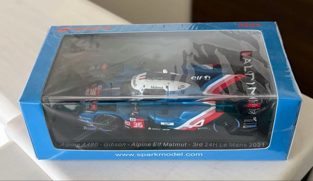Alpine A480 Gibson #36 1/43 Scale Model 2021 Le Mans 3rd Place Race Car