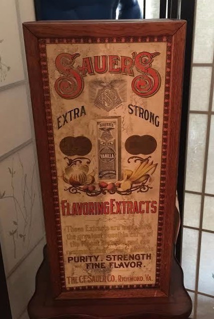 Sauer\'s Flavoring Extracts Advertising Cabinet MAKE ME AN OFFER Sauer\'s Flavoring Extracts Advertising Cabinet MAKE ME AN OFFER