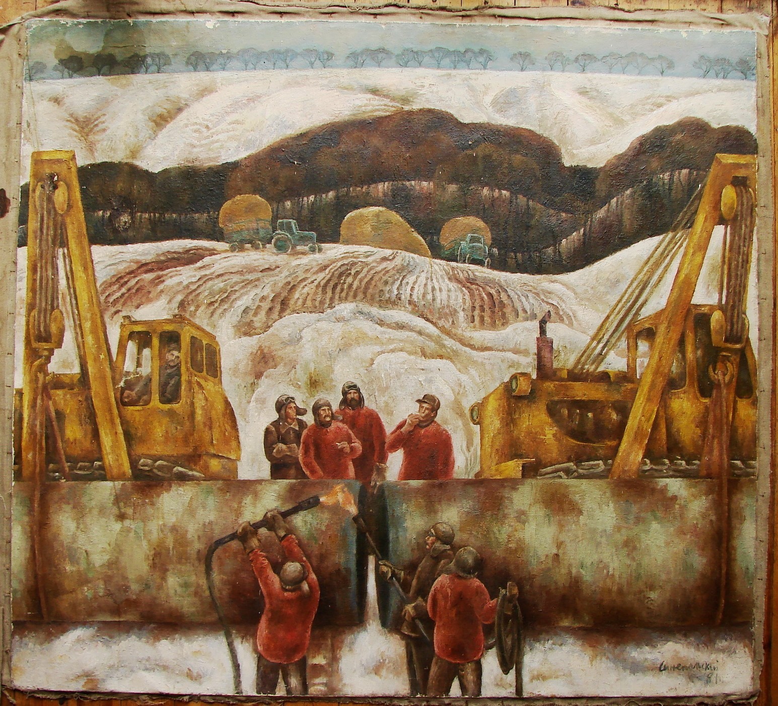 Ukrainian Soviet USSR Oil Painting postimpressionism Ukrainian Soviet USSR Oil Painting postimpressionism