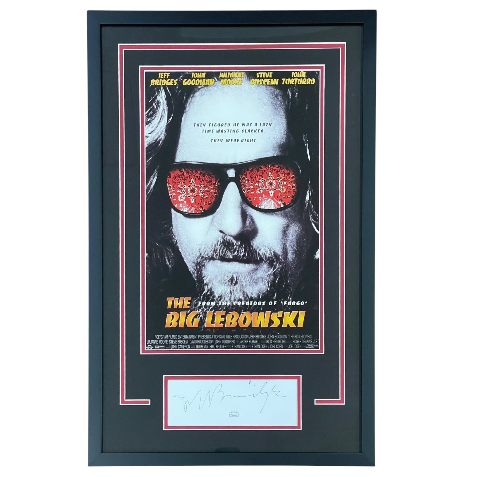 Jeff Bridges Autographed The Big Lebowski (The Dude) Deluxe Framed 11 Jeff Bridges Autographed The Big Lebowski (The Dude) Deluxe Framed 11