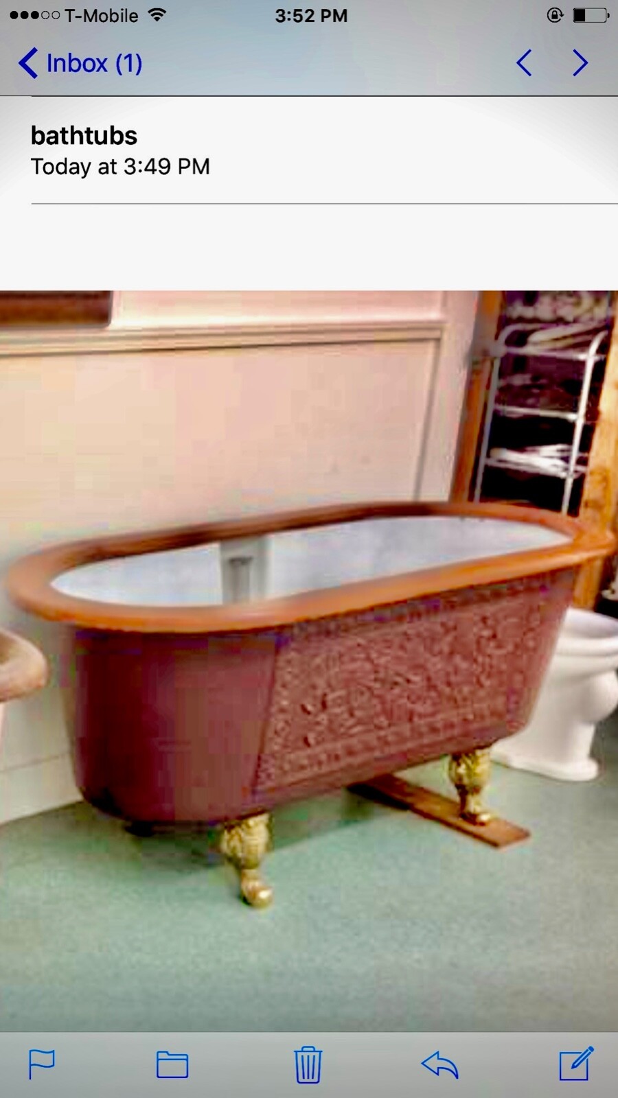 antique bathtub