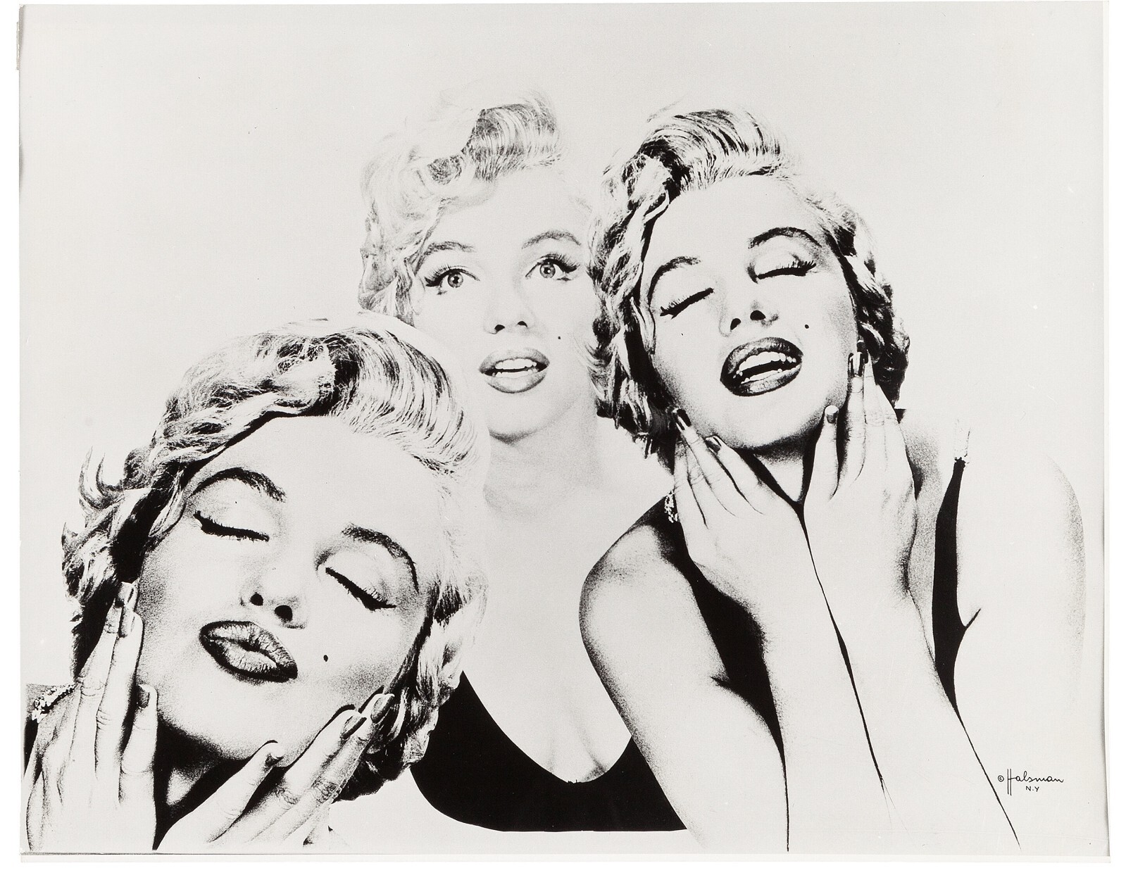 Philippe Halsman Signed Stamped 1954 The True Marilyn Monroe Gelatin Silver