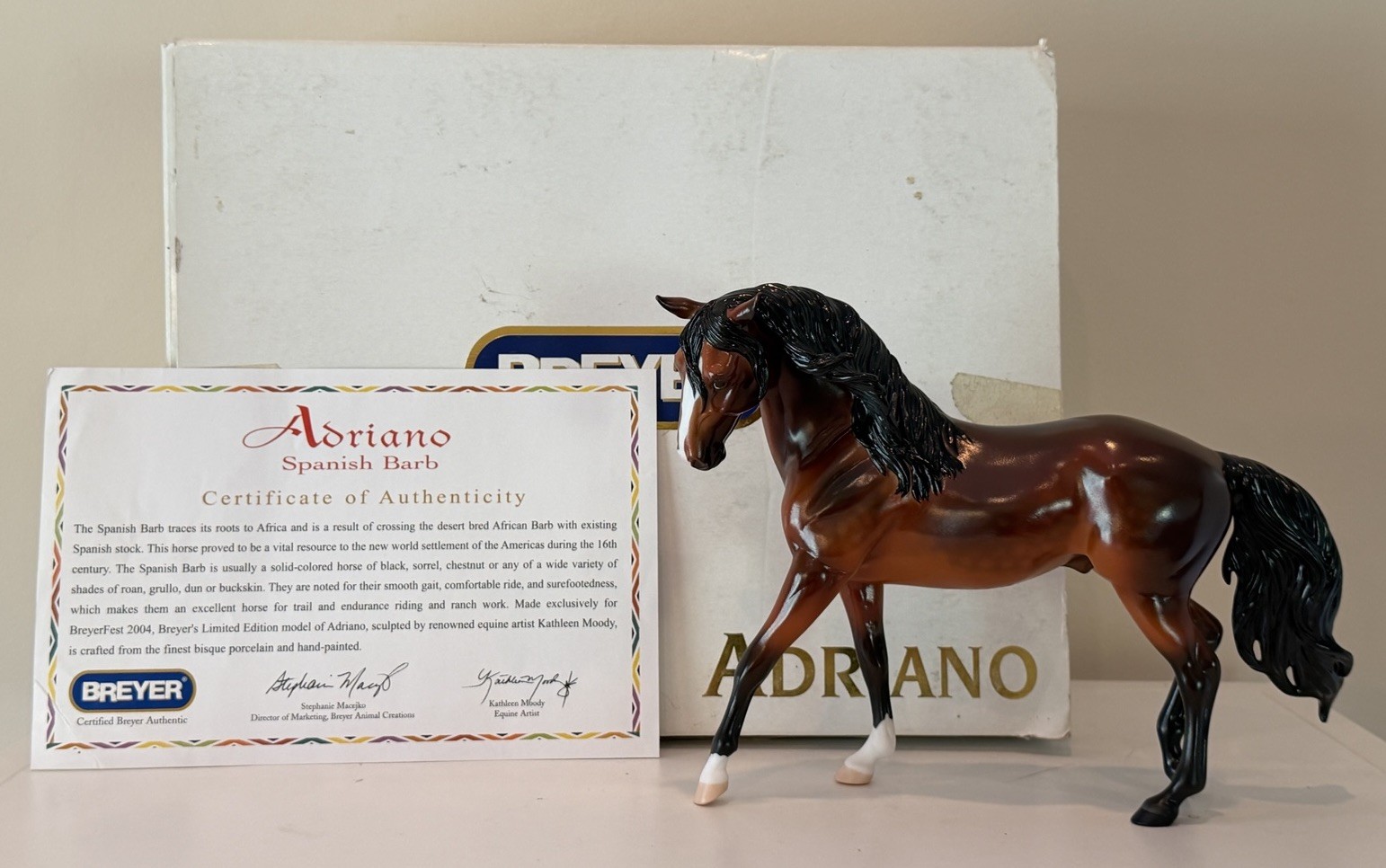 Breyer BreyerFest 2004 Special Run Adriano Spanish Barb Breyer BreyerFest 2004 Special Run Adriano Spanish Barb