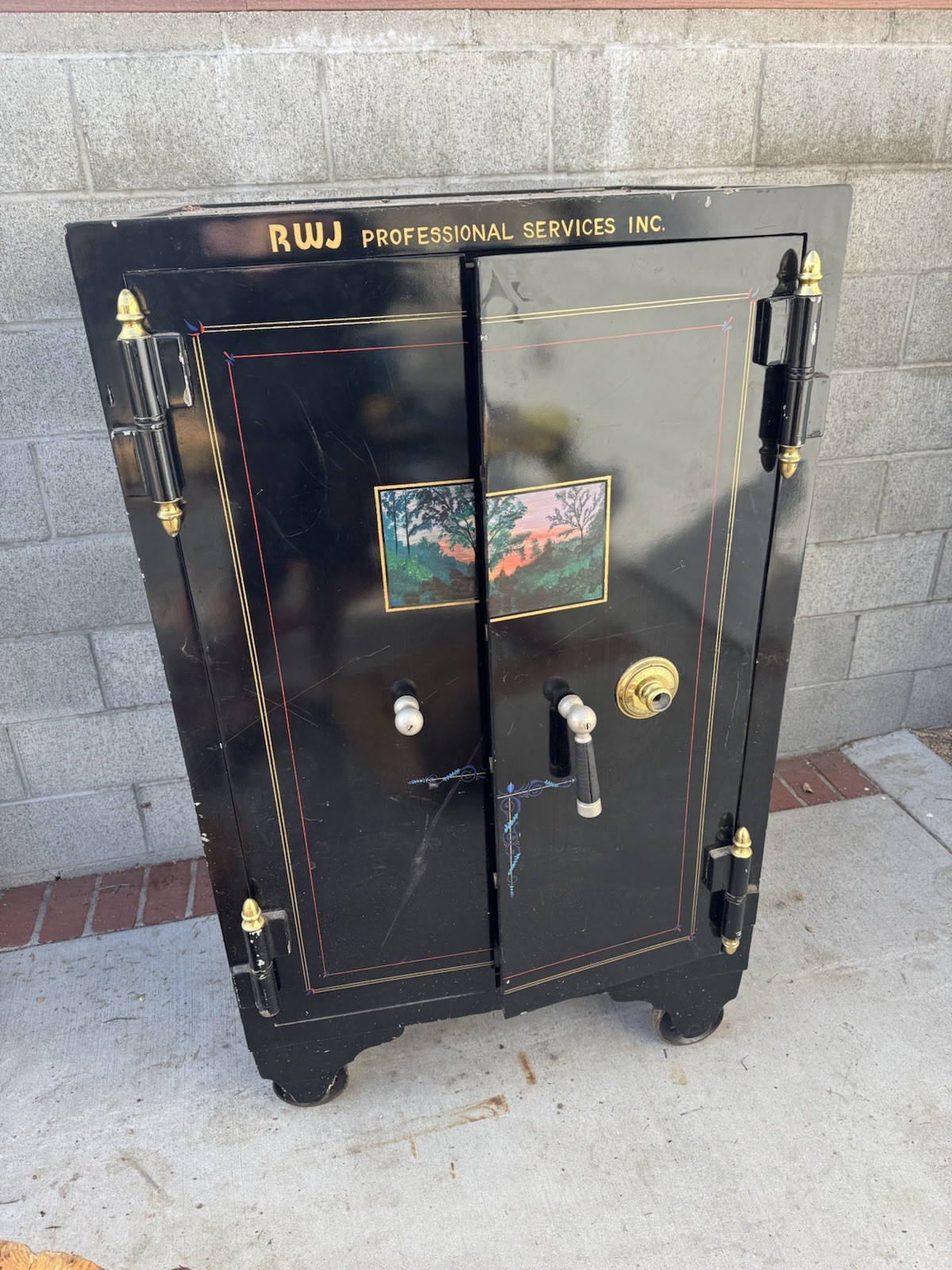 Double Door Heavy-Duty Safe – Antique Black Vault – Extremely Heavy Double Door Heavy-Duty Safe – Antique Black Vault – Extremely Heavy