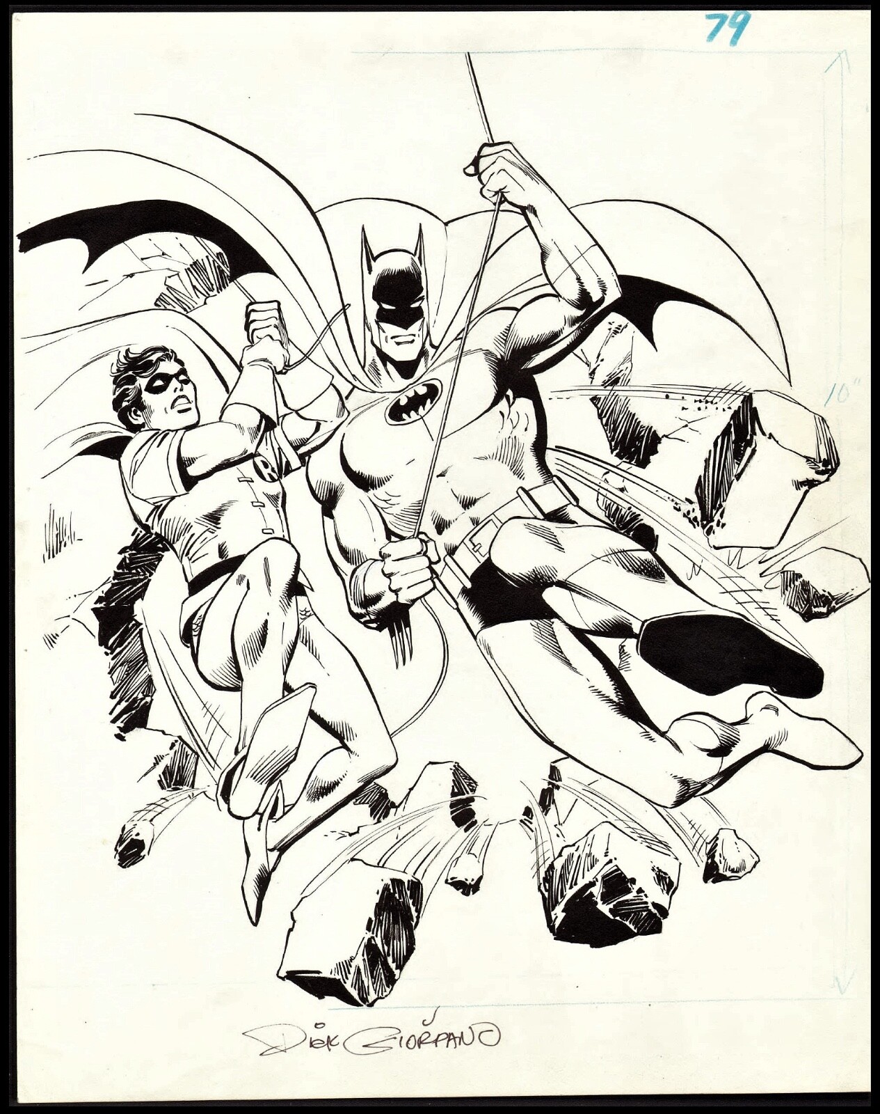 Batman and Robin Bronze-Age Merchandising Art by Dick Giordano Batman and Robin Bronze-Age Merchandising Art by Dick Giordano