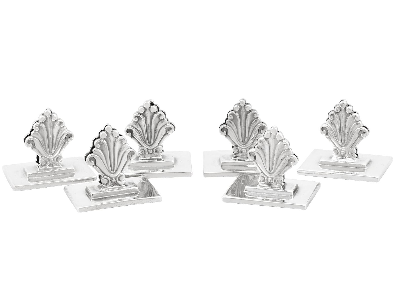Antique Danish Sterling Silver Menu/Card Holders Antique Danish Sterling Silver Menu/Card Holders