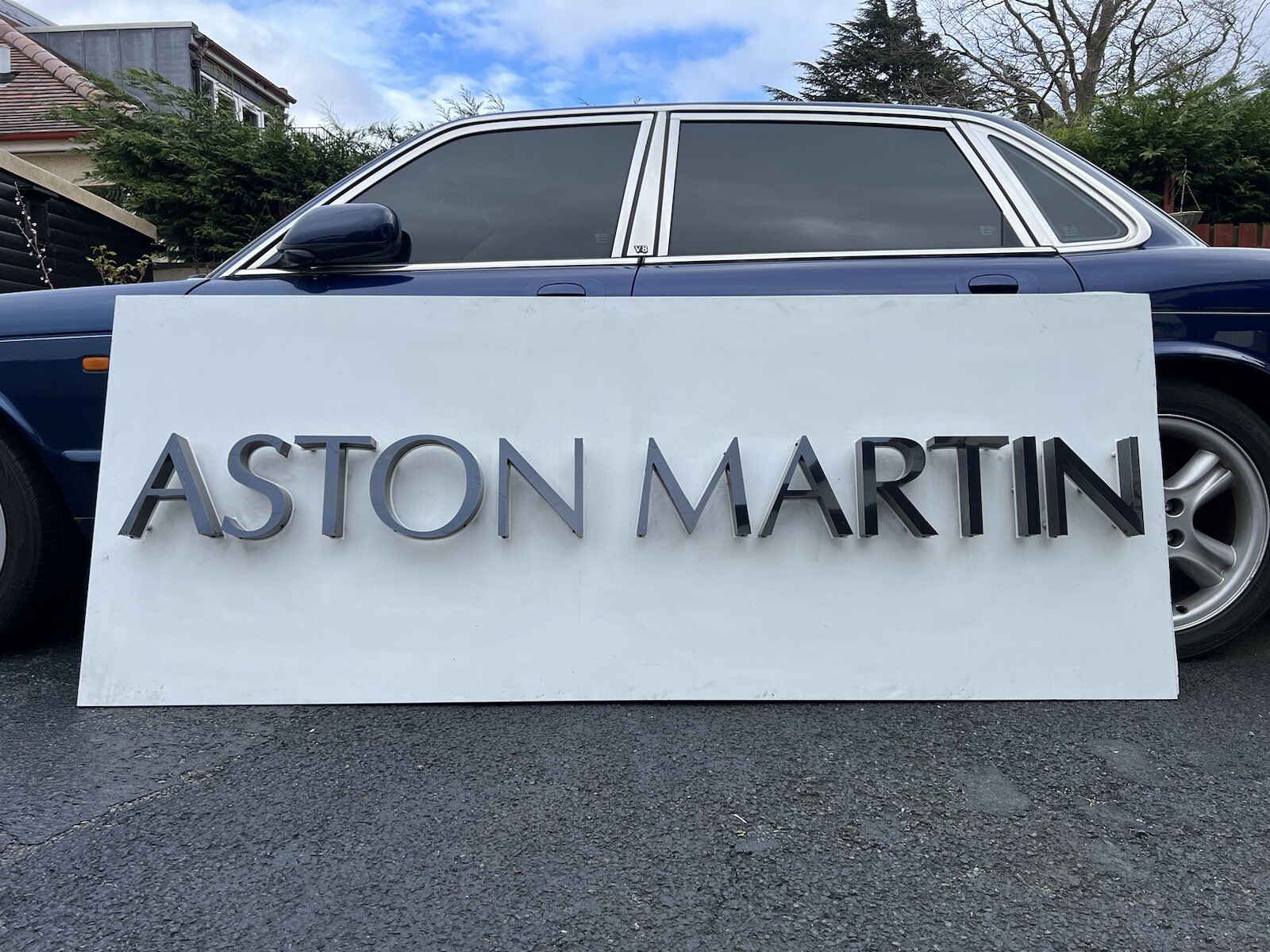 RARE 2000’s ASTON MARTIN LAGONDA ILLUMINATED DEALERSHIP SHOWROOM GARAGE SIGN