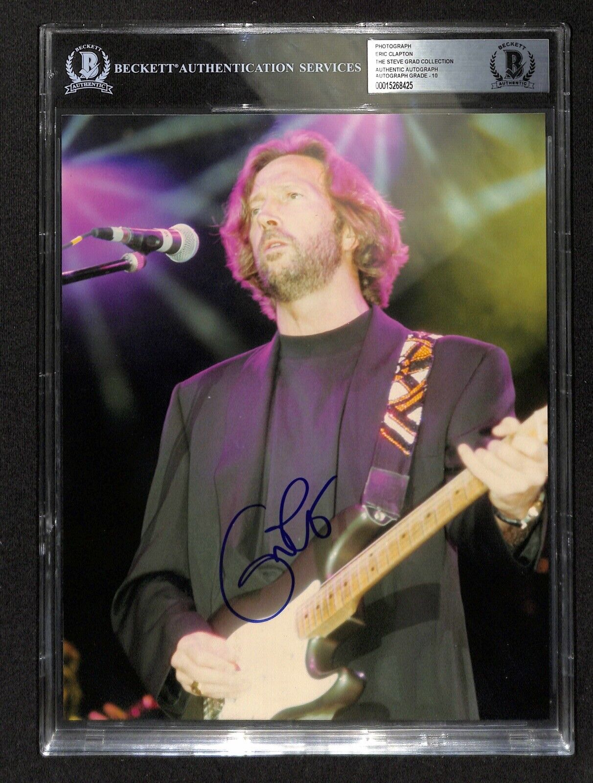 Eric Clapton Signed 8X10 Photograph Auto Grade 10 BAS (Grad Collection)