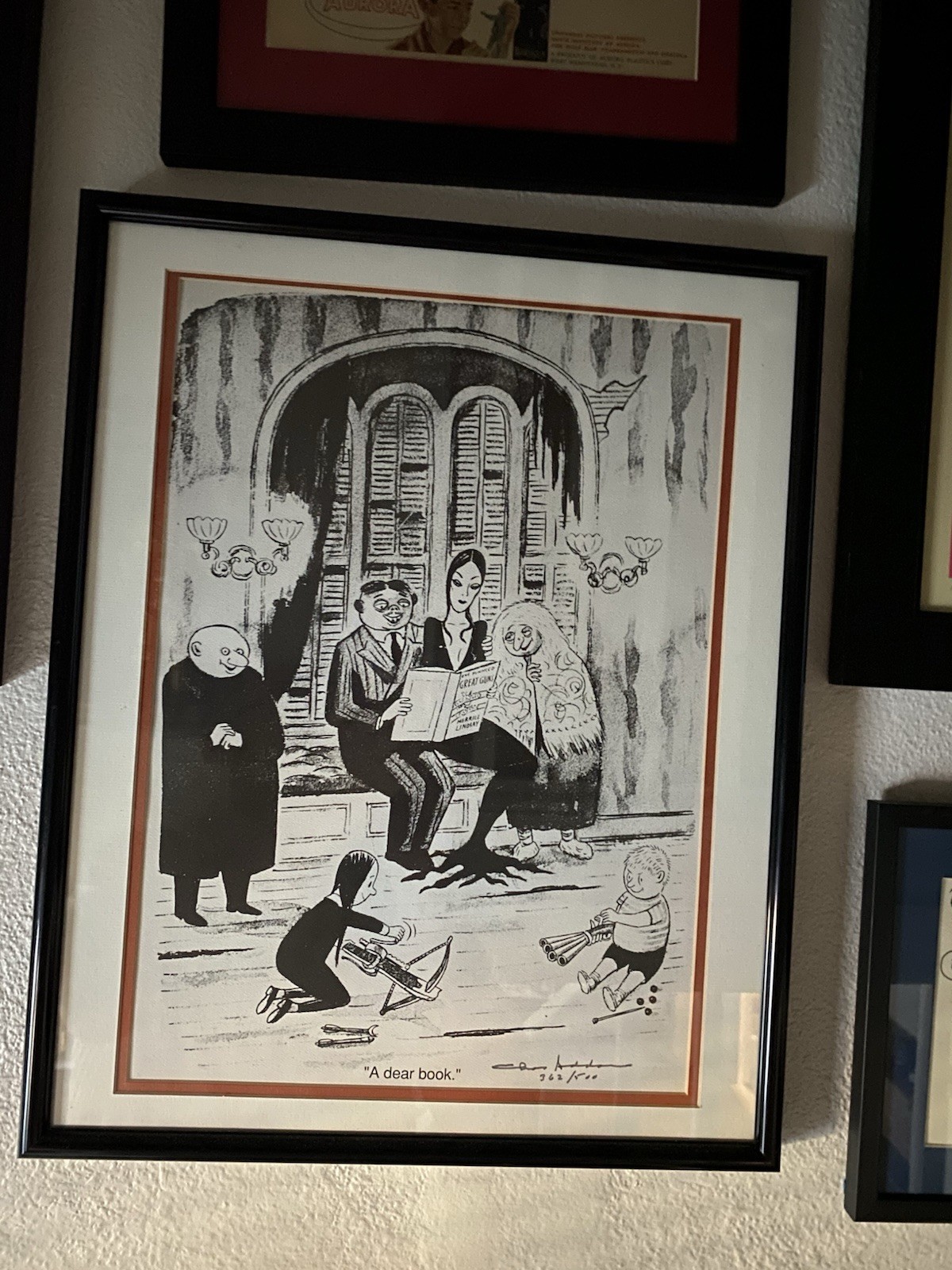 Signed Charles Addams Addams Family Limited Edition Lithograph Wednesday Signed Charles Addams Addams Family Limited Edition Lithograph Wednesday
